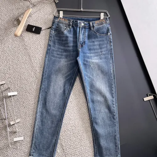 Replica Fendi Jeans For Men #1438470 $72.00 USD for Wholesale