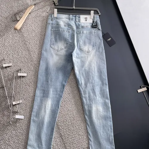 Replica Fendi Jeans For Men #1438473 $72.00 USD for Wholesale