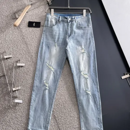 Replica Fendi Jeans For Men #1438473 $72.00 USD for Wholesale