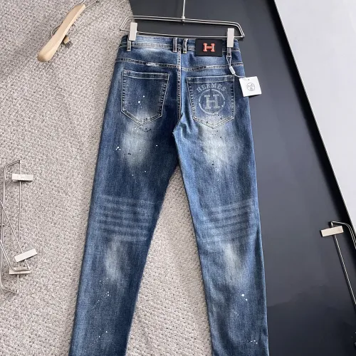 Replica Hermes Jeans For Men #1438492 $72.00 USD for Wholesale