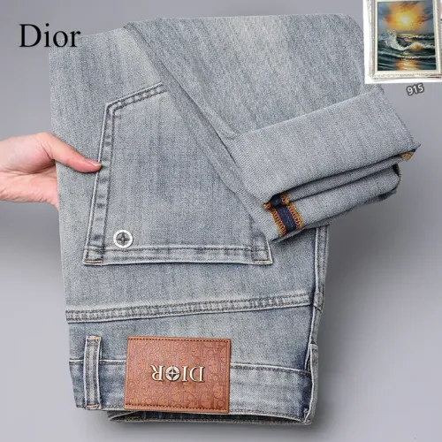 Replica Christian Dior Jeans For Men #1438529 $48.00 USD for Wholesale