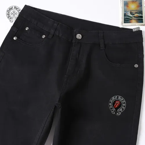 Replica Chrome Hearts Jeans For Men #1438533 $48.00 USD for Wholesale