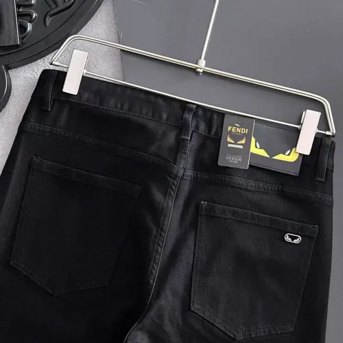 Replica Fendi Jeans For Men #1438540 $68.00 USD for Wholesale