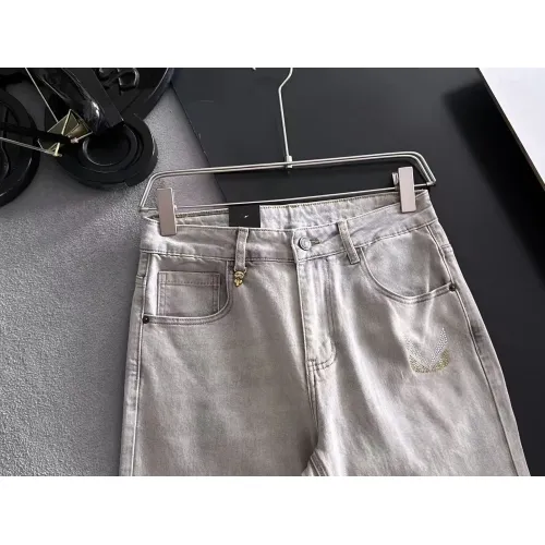 Replica Fendi Jeans For Men #1438545 $68.00 USD for Wholesale