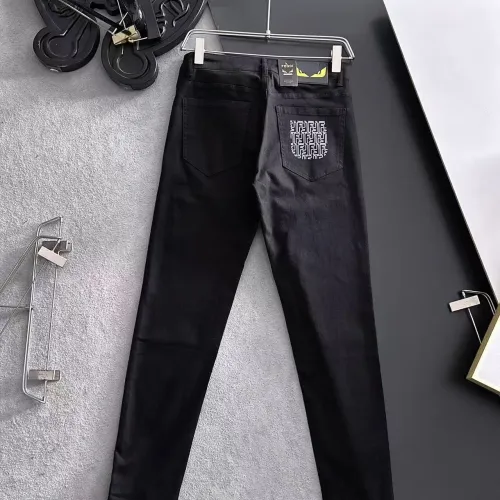 Replica Fendi Jeans For Men #1438547 $68.00 USD for Wholesale