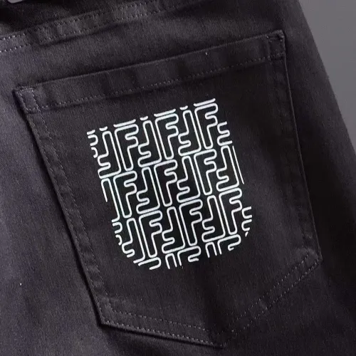 Replica Fendi Jeans For Men #1438547 $68.00 USD for Wholesale