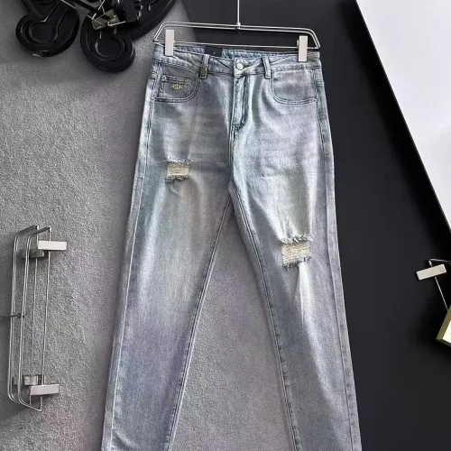 Replica Prada Jeans For Men #1438554 $68.00 USD for Wholesale