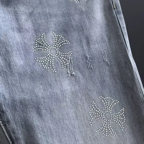 Replica Chrome Hearts Jeans For Men #1438556 $68.00 USD for Wholesale