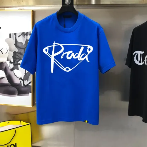 Prada T-Shirts Short Sleeved For Men #1438641 $40.00 USD, Wholesale Replica Prada T-Shirts