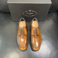 $150.00 USD Prada Leather Shoes For Men #1434747