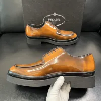 $150.00 USD Prada Leather Shoes For Men #1434747