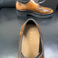 $150.00 USD Prada Leather Shoes For Men #1434747