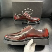 $150.00 USD Prada Leather Shoes For Men #1434748