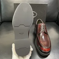 $150.00 USD Prada Leather Shoes For Men #1434748