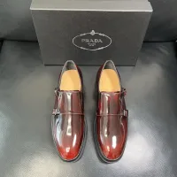 $150.00 USD Prada Leather Shoes For Men #1434752