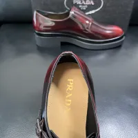 $150.00 USD Prada Leather Shoes For Men #1434752