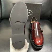 $150.00 USD Prada Leather Shoes For Men #1434752