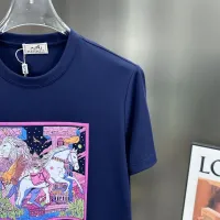 $80.00 USD Hermes T-Shirts Short Sleeved For Men #1436349