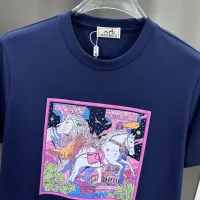 $80.00 USD Hermes T-Shirts Short Sleeved For Men #1436349