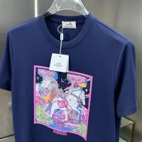 $80.00 USD Hermes T-Shirts Short Sleeved For Men #1436349