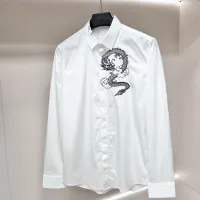 $64.00 USD Armani Shirts Long Sleeved For Men #1438341