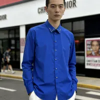 $64.00 USD Armani Shirts Long Sleeved For Men #1438354