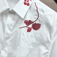 $68.00 USD Armani Shirts Long Sleeved For Men #1438372